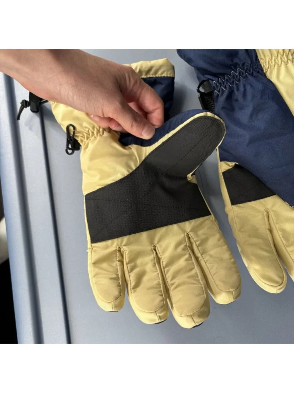 Adidas Notre Dame Fighting Irish Winter Gloves Mens L Navy Gold Insulated Ski
